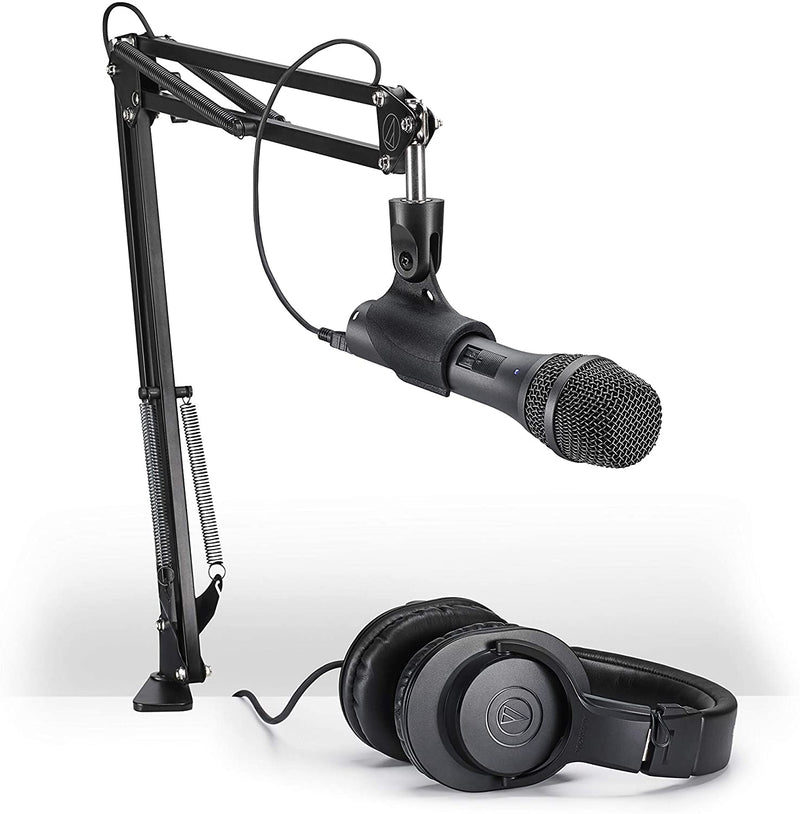 Audio-Technica AT2005USB Microphone Pack with ATH-M20x, Boom & Mini-USB Cable