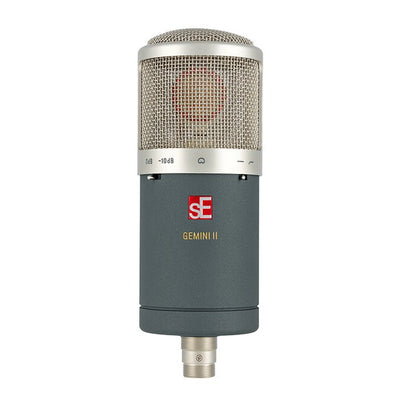 sE Electronics Gemini II Dual Tube Cardioid Condenser Microphone with High Pass Filter and -10dB Pad