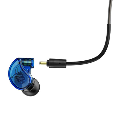 MEE Audio M6 PRO 2nd Generation Noise-Isolating Musician’s In-Ear Monitors with Detachable Cables - Blue