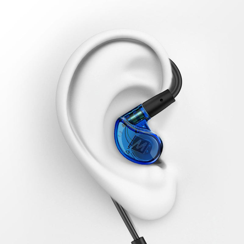 MEE Audio M6 PRO 2nd Generation Noise-Isolating Musician’s In-Ear Monitors with Detachable Cables - Blue