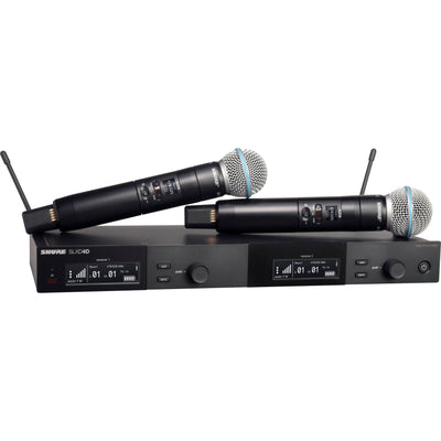 Shure SLXD24D/B58 Digital Wireless Dual Handheld Microphone System - J52 Band