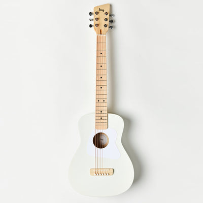 Loog Pro Acoustic VI Guitar, Beginners,  + App & Lessons, Ages 12+ (White)