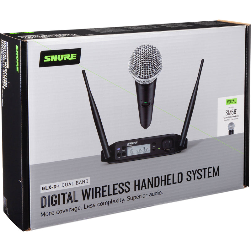 Shure GLXD24+ Digital Wireless Handheld System with SM58 Capsule