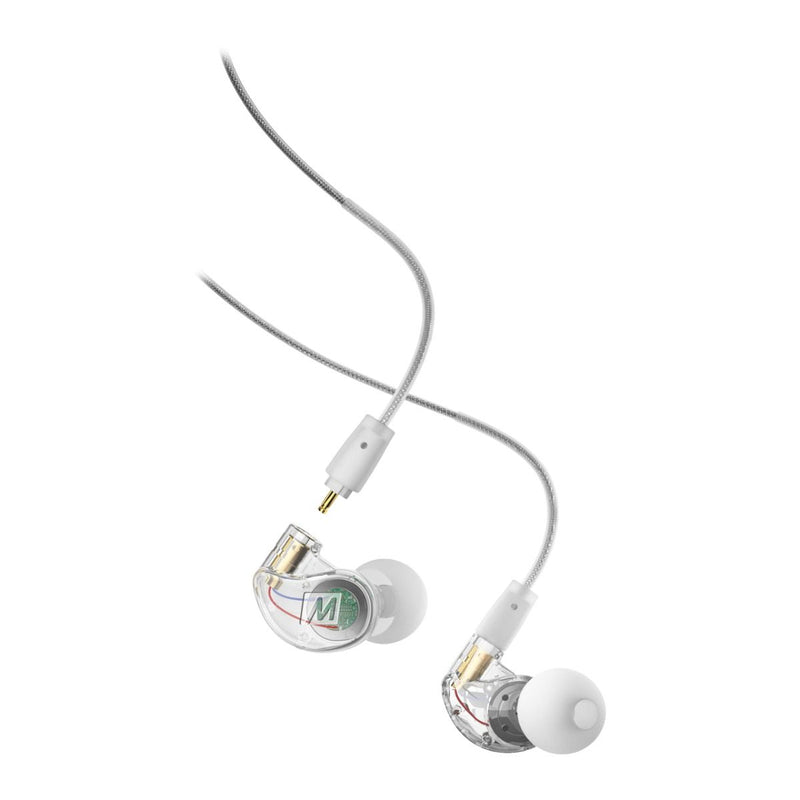 MEE Audio M6 PRO 2nd Generation Noise-Isolating Musician’s In-Ear Monitors with Detachable Cables - Clear