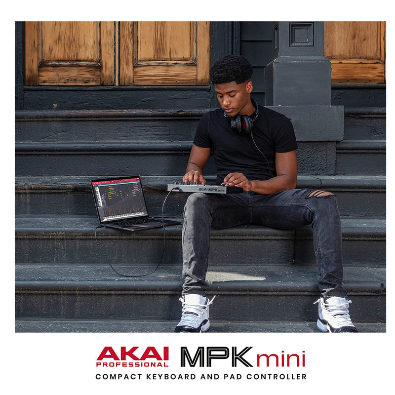 Akai Professional MPK Mini MKIII MK3 25-Key MIDI Controller (Grey)