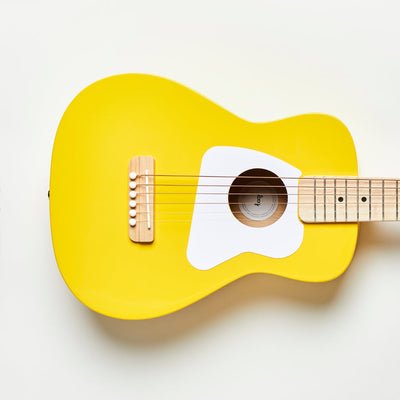 Loog Pro Acoustic VI Guitar, Beginners, Travel Guitar, Ages 12+ (Yellow)