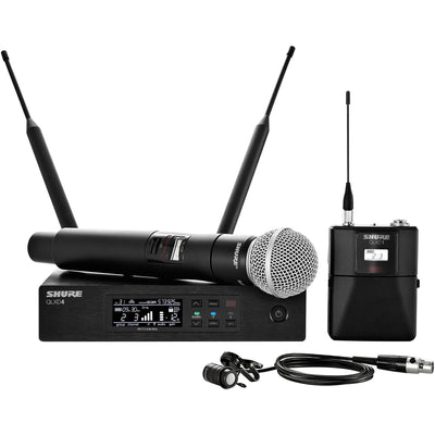 Shure QLXD124/85 Combo Wireless Handheld and Lavalier Microphone System - H50 Band
